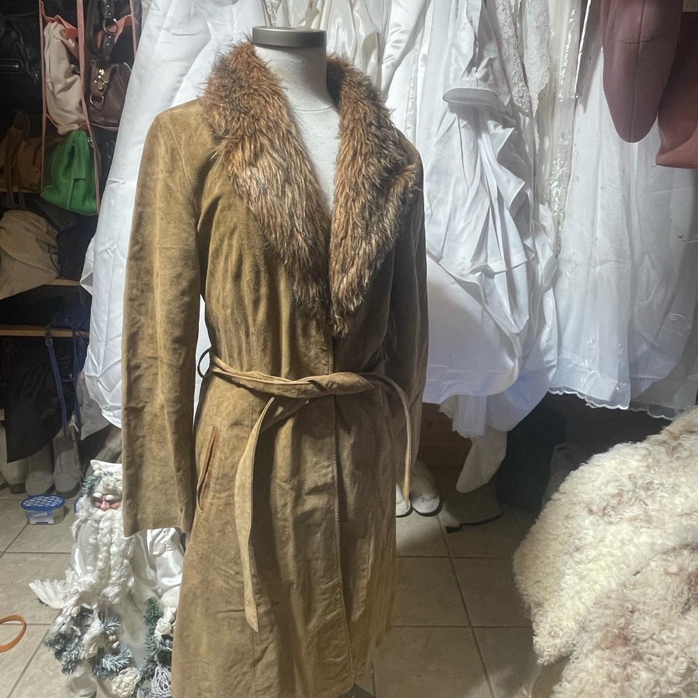 Le Chateau vintage suede coat